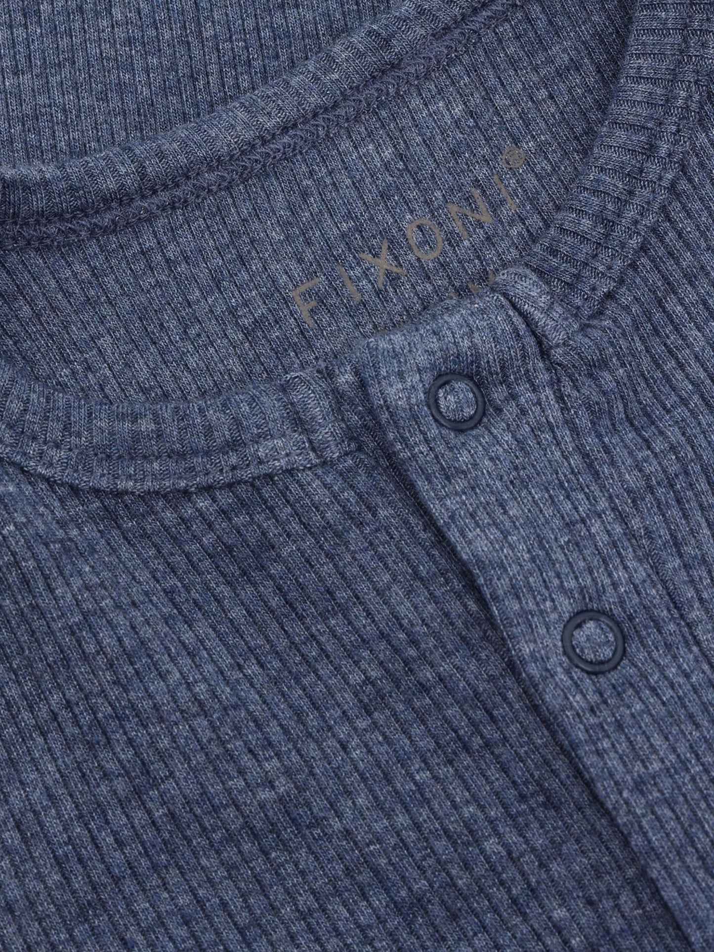 Bodysuit - Modal/Cotton - Dark Blue/Vintage Indigo Melange - Fixoni