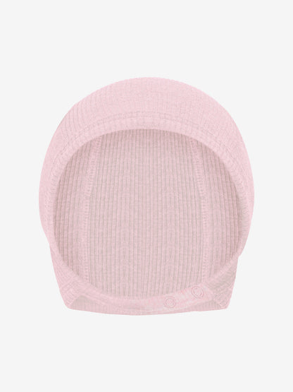 Baby mutsje - Helm mutsje - Modal/Katoen - Roze/Bleached Mauve Melange - Fixoni