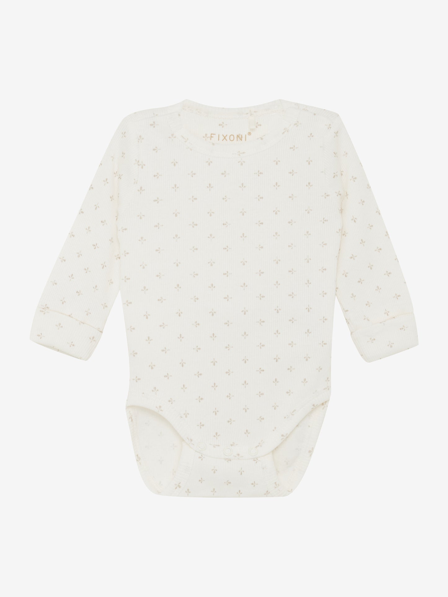 Bodysuit - Cotton - White/Gardenia - Fixoni