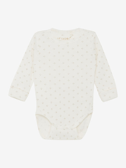 Bodysuit - Cotton - White/Gardenia - Fixoni