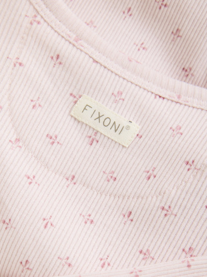 Romper - Cotton - Pink/Hushed Violet - Fixoni