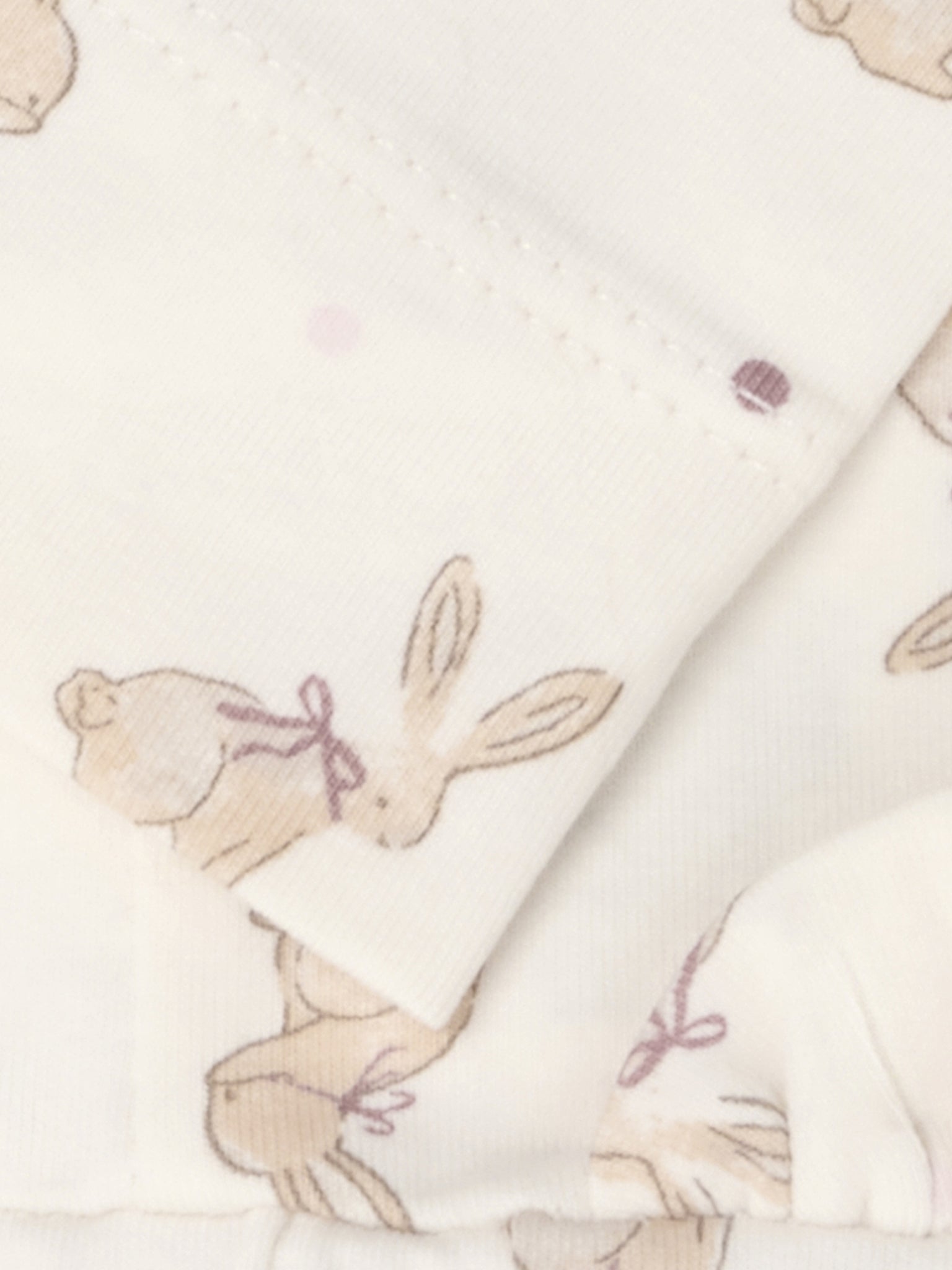Leggings mit Hasenprint – Pale Lilac – Bio-Baumwolle – Fixoni