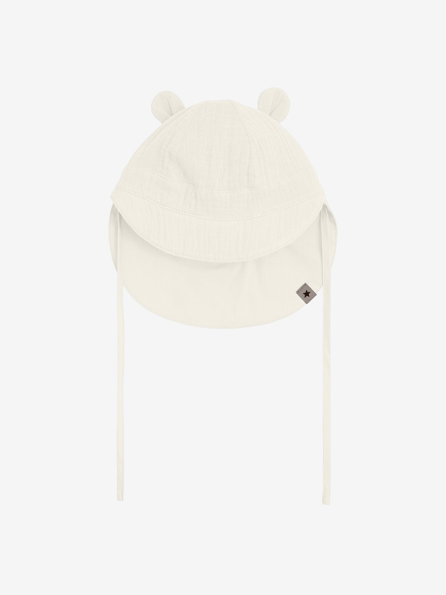 Baby sun hat with ears - Cotton muslin - HutteliHut