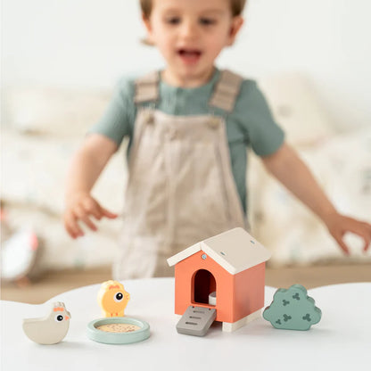 Houten boerderij set - Tiny farm play set - Clucky - Colour mix - Done by Deer