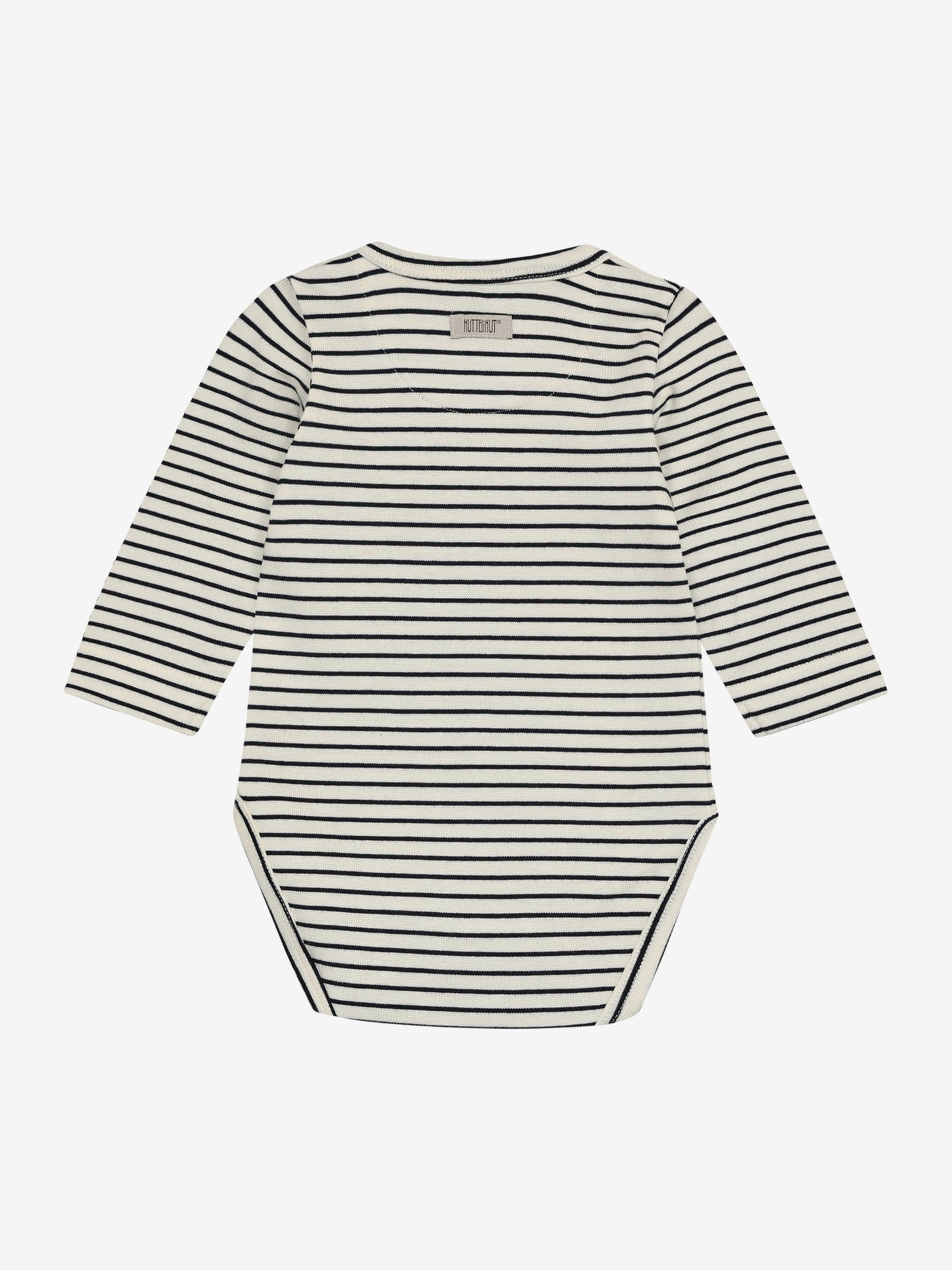 Long-sleeved romper - Organic cotton - Body LS YD Stripe - Navy Blazer - Huttelihut