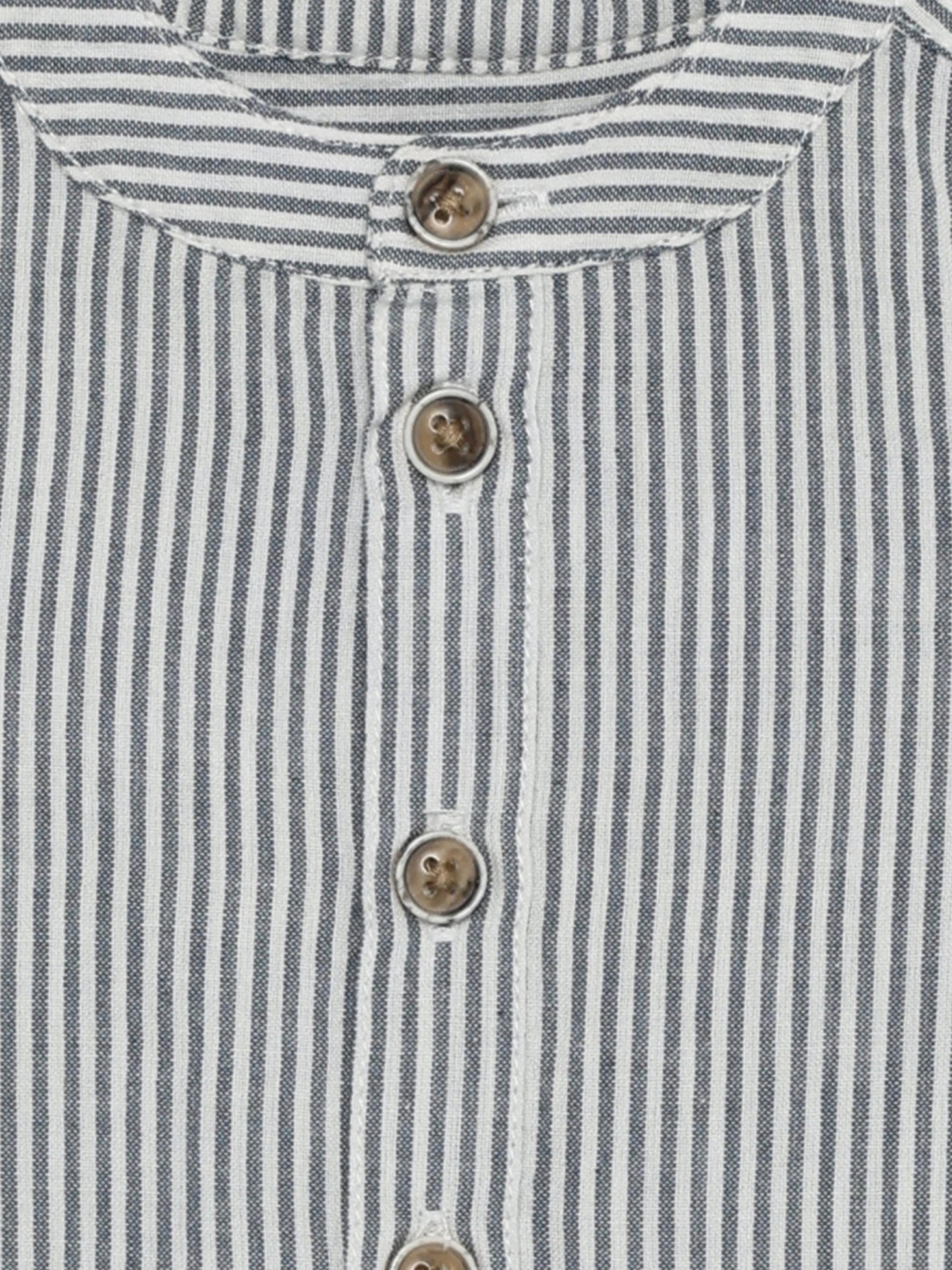 Overhemd top - YD Stripe - Katoen - Bering Sea - Huttelihut