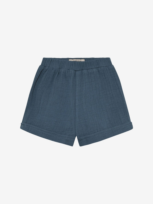 Kort broekje - Katoen mousseline - Baby Muslin Shorts - Bering Sea - Huttelihut