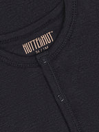 Strampler Dark Navy – TENCEL™ & Merinowolle – HUTTEliHUT