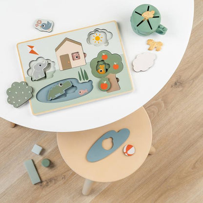 Deer Friends - Houten Laagjes Puzzel - Colour Mix - 18+ maanden - Done by Deer