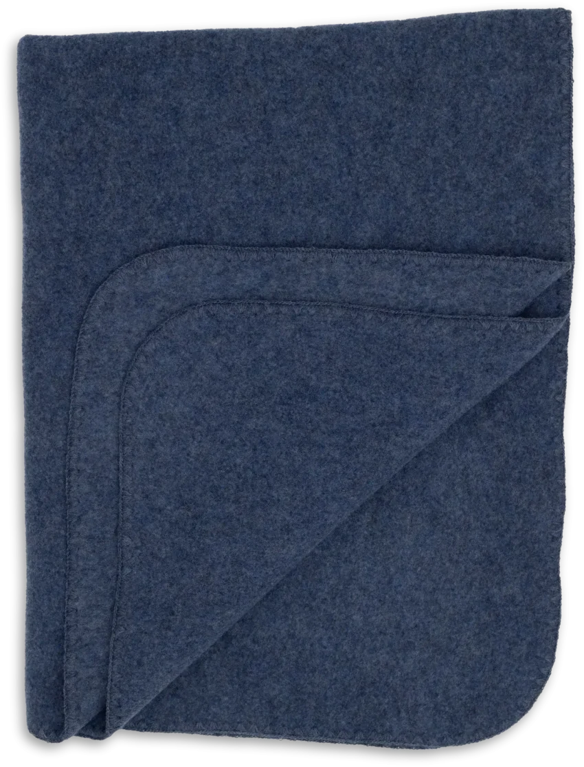 Baby Blanket Wool Fleece - Babydeken met festonsteek - Engel Natur