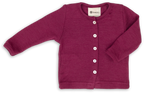 Babyjäckchen - Wolle/Seide - Walnut/Walnuss - Baby Cardigan - Engel Natur
