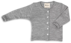 Babyjäckchen - Wolle/Seide - Walnut/Walnuss - Baby Cardigan - Engel Natur