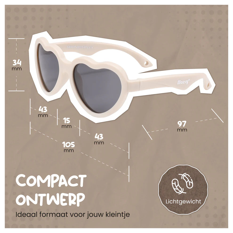Sunglasses Maes 0-2 years - Heart - Maesy