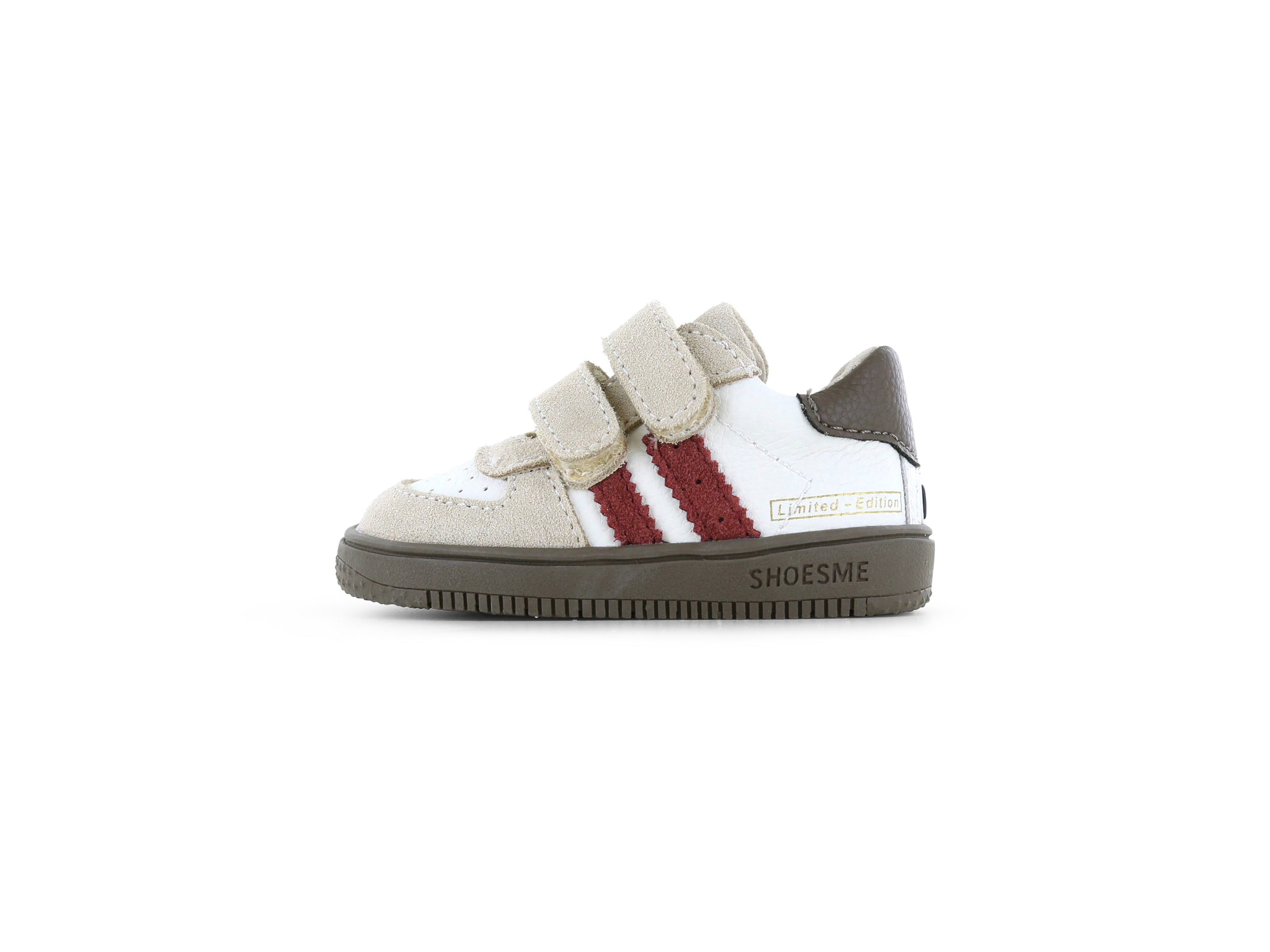 Schweden Babysneaker ExtremeFlex® – Beige/Rot/Schwarz – Shoesme