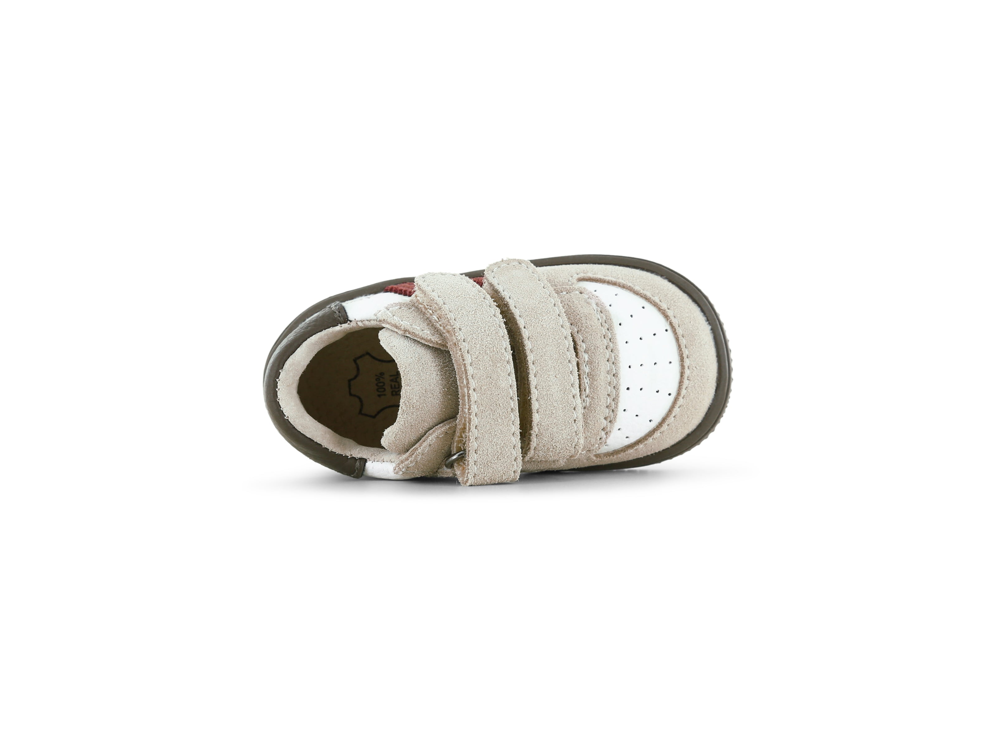 Schweden Babysneaker ExtremeFlex® – Beige/Rot/Schwarz – Shoesme