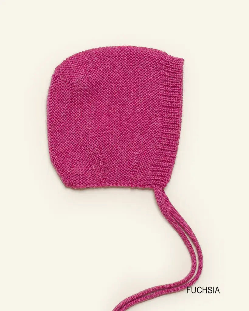 Bonnet Dolly - Babystrickmütze - Merinowolle - HVID