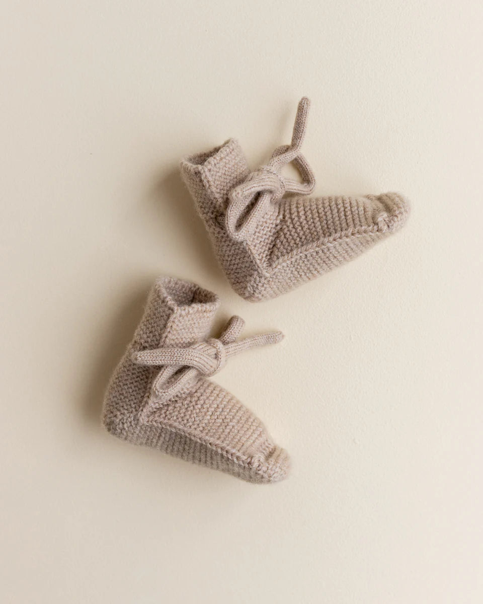 Booties - Baby Slofjes - Merinowol - HVID