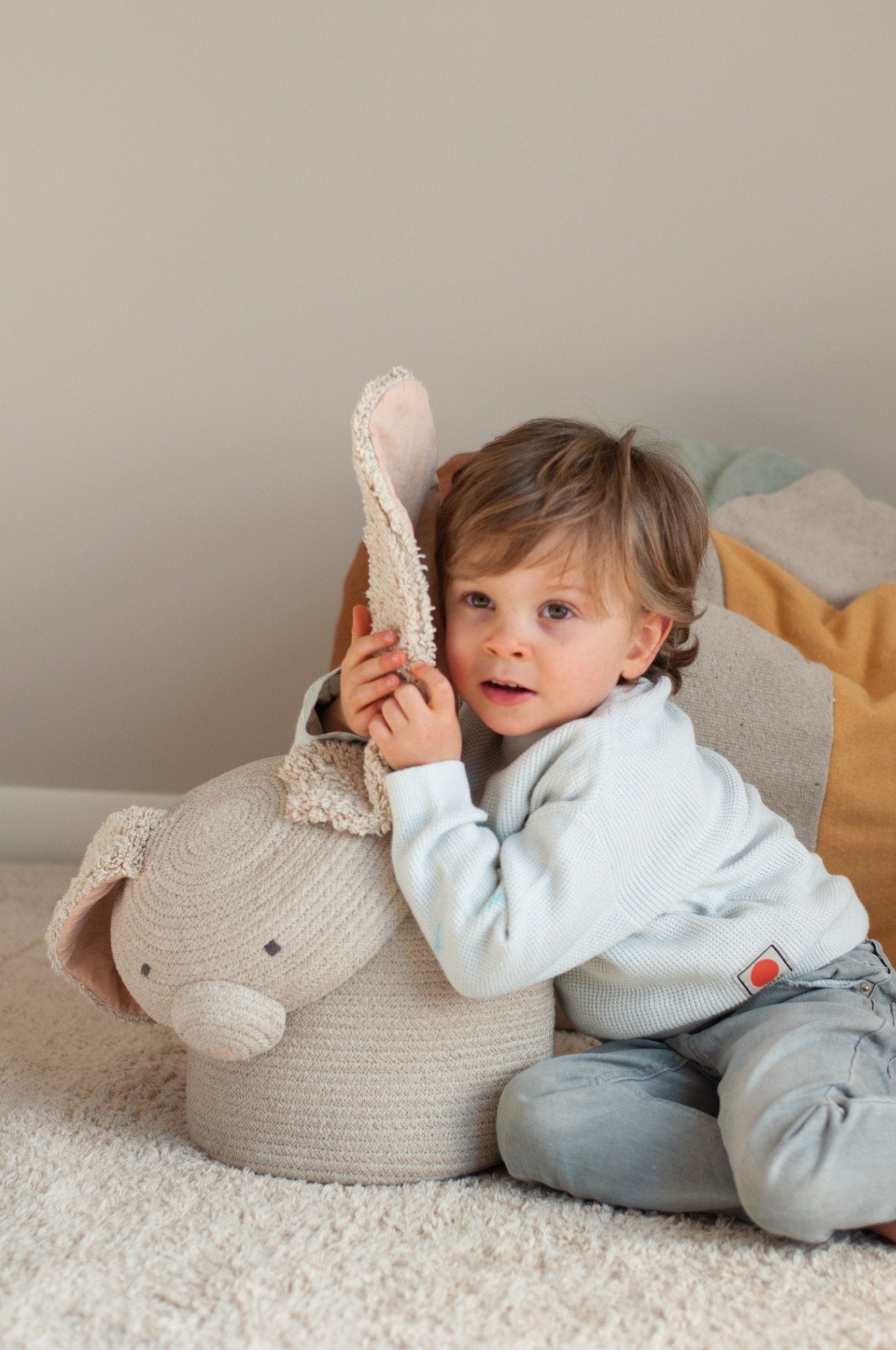 Basket Rita the Rabbit - Opbergmand konijn - Naturel - Ø 25 × 30 cm - Lorena Canals - productfoto - afbeelding 10