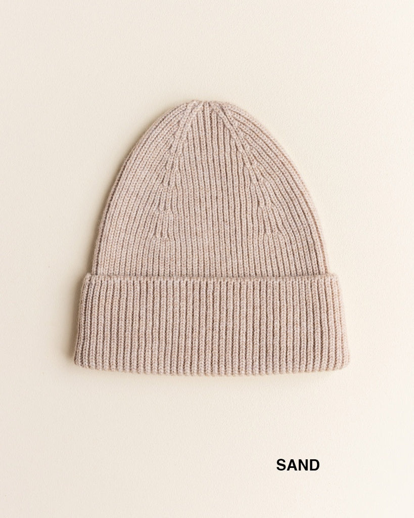 Beanie Fonzie Kids - 100% extra fine Italiaanse merino wol - HVID