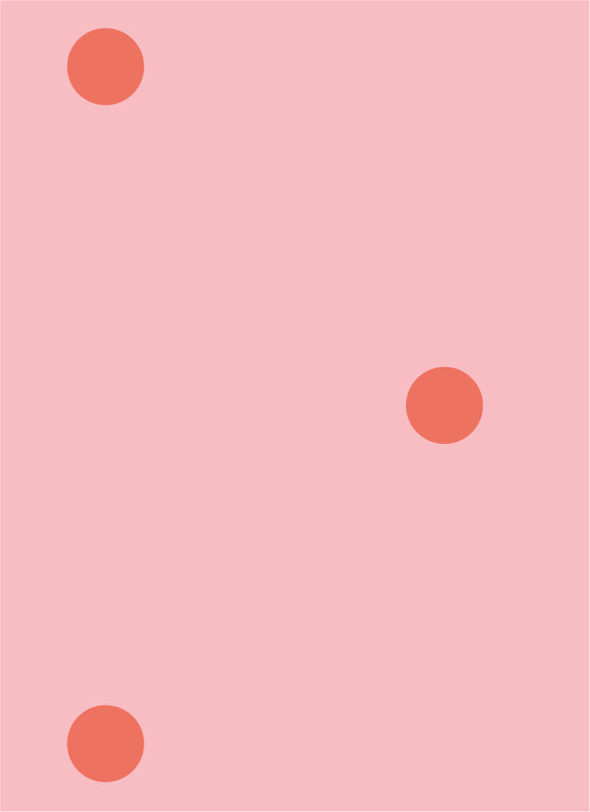 Polkadot Maxi Roze Rood – Vliesbehang met grote stippen voor de baby- en kinderkamer – Atelier Chien