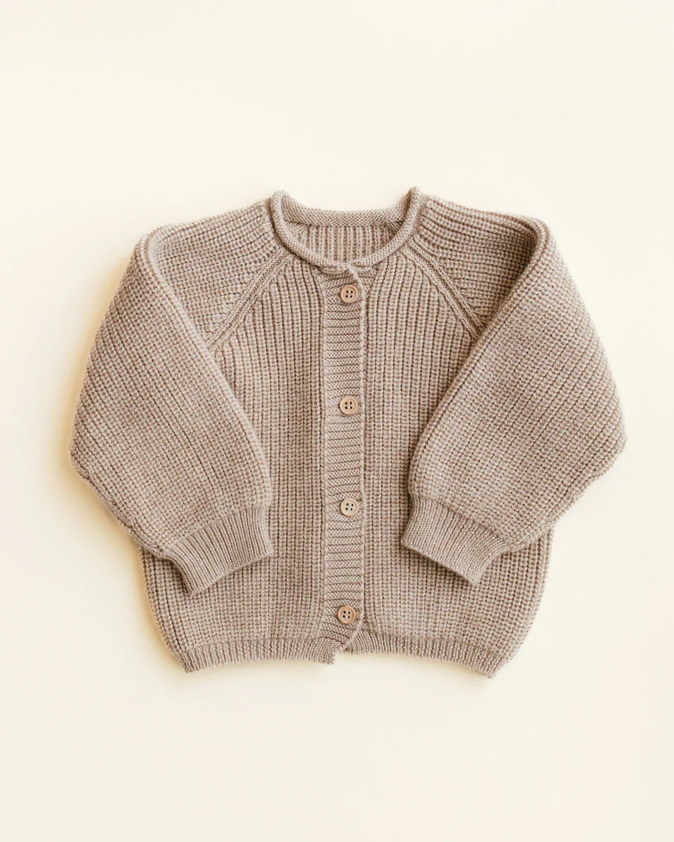 Gebreid vest Inga - Seamless cardigan – Merinowol – HVID