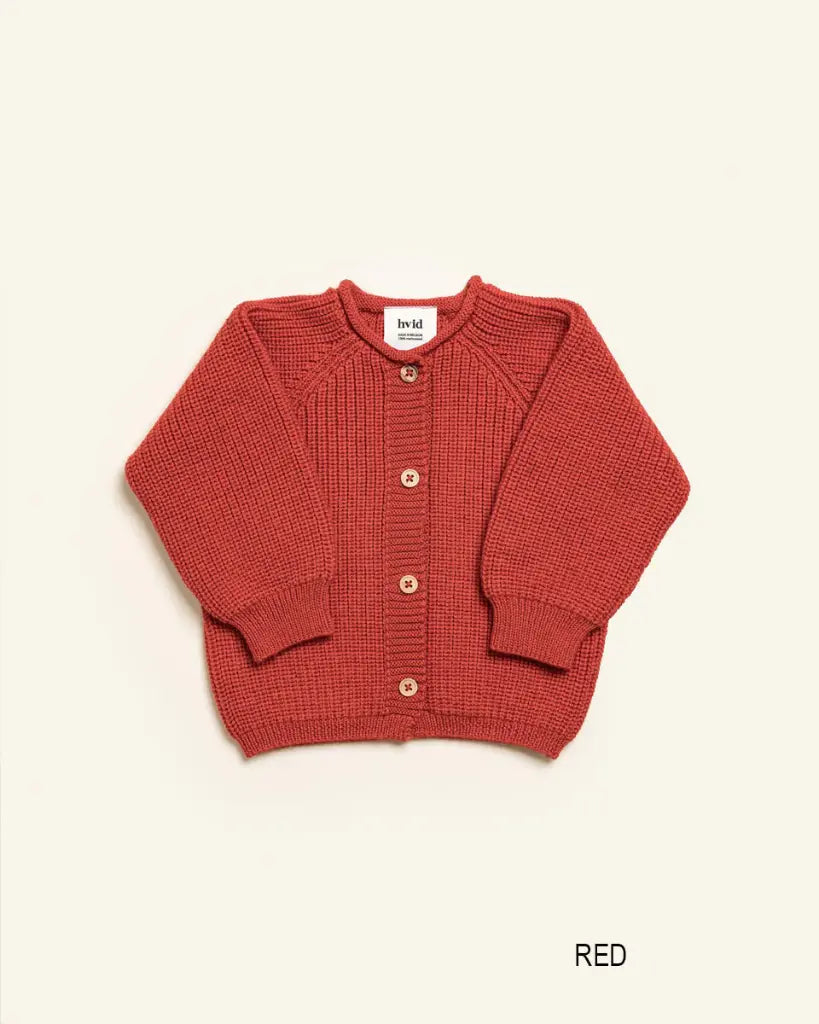 Strickjacke Inga - Seamless cardigan – Merinowolle – HVID