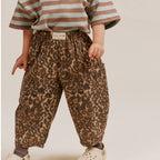 Emerson Leopard Trouser – Leopard oversized pants – 100% Organic Cotton – Claude & Co