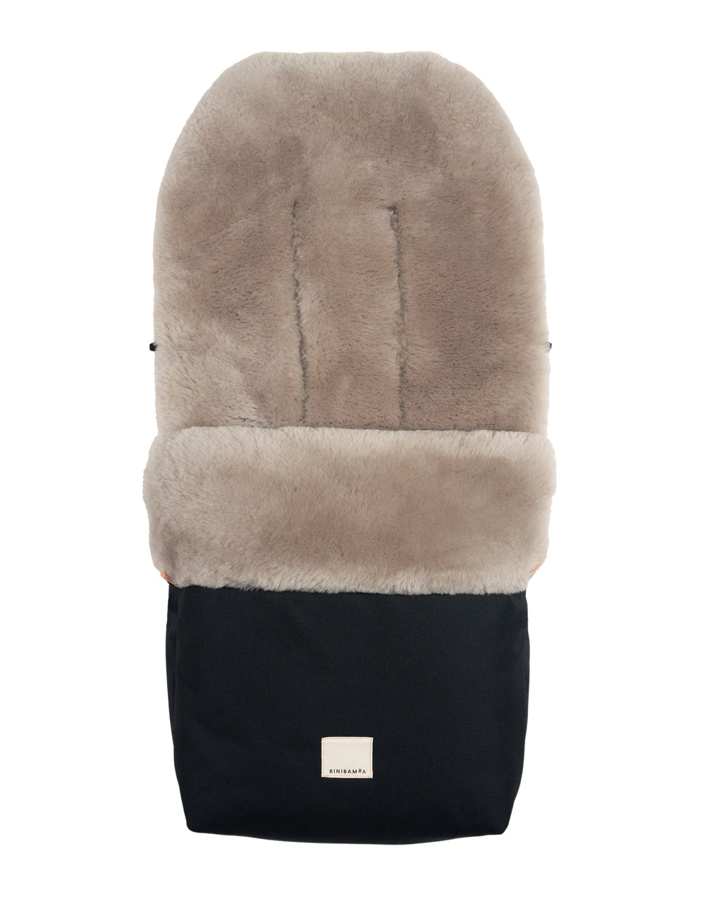 Toast Puffmuff – Luxus-Kinderwagenfußsack aus Merino-Lammfell – BINIBAMBA