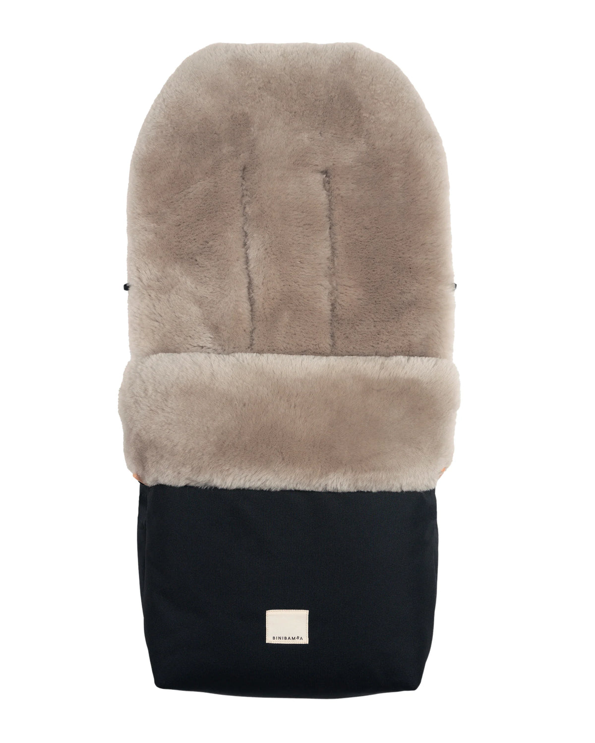 Toast Puffmuff – Luxus-Kinderwagenfußsack aus Merino-Lammfell – BINIBAMBA