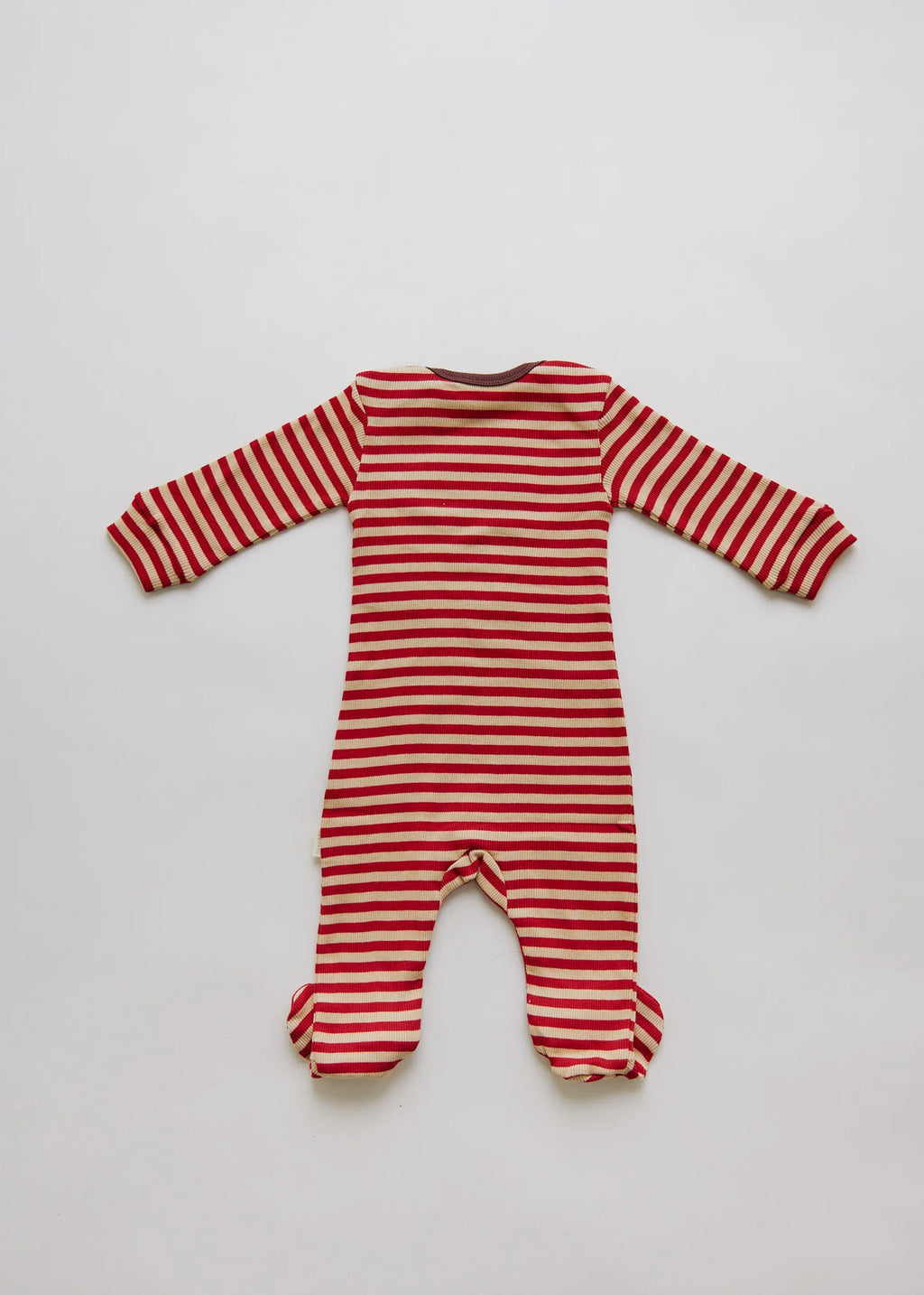 Milking It® Crimson Stripe Onesie – 100% Biologisch Katoen – Claude & Co