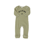 Milking It – Matcha Stripe Onesie Footless – Boxpakje – Biologisch Katoen – Claude & Co