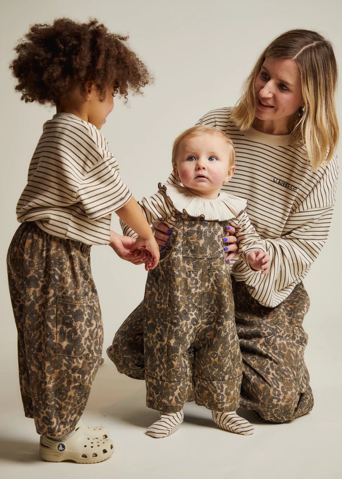 Emerson Leopard Trouser – Leopard oversized pants – 100% Organic Cotton – Claude & Co