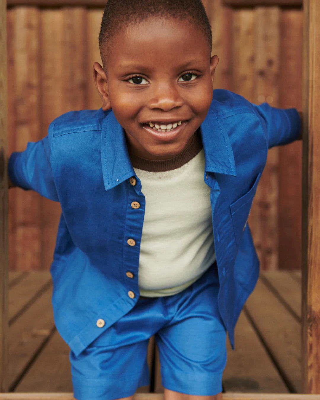 Shirt top Eagle - Organic cotton - Ocean Blue/Cobalt blue - Copenhagen Colors