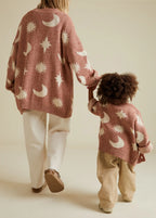 Moon Star Cardigan Russet – 100% Organic Cotton – Claude & Co