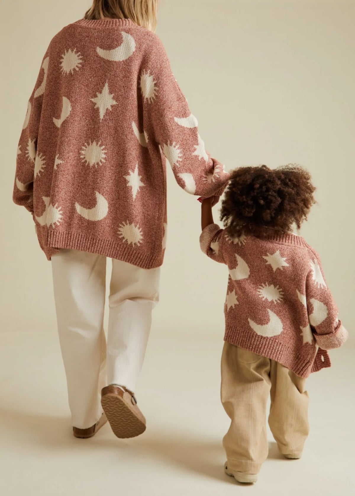 Moon Star Cardigan Russet – 100% Organic Cotton – Claude & Co