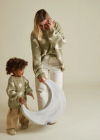 Moon & Stars Sweater Matcha – 100% Organic Cotton – Claude & Co