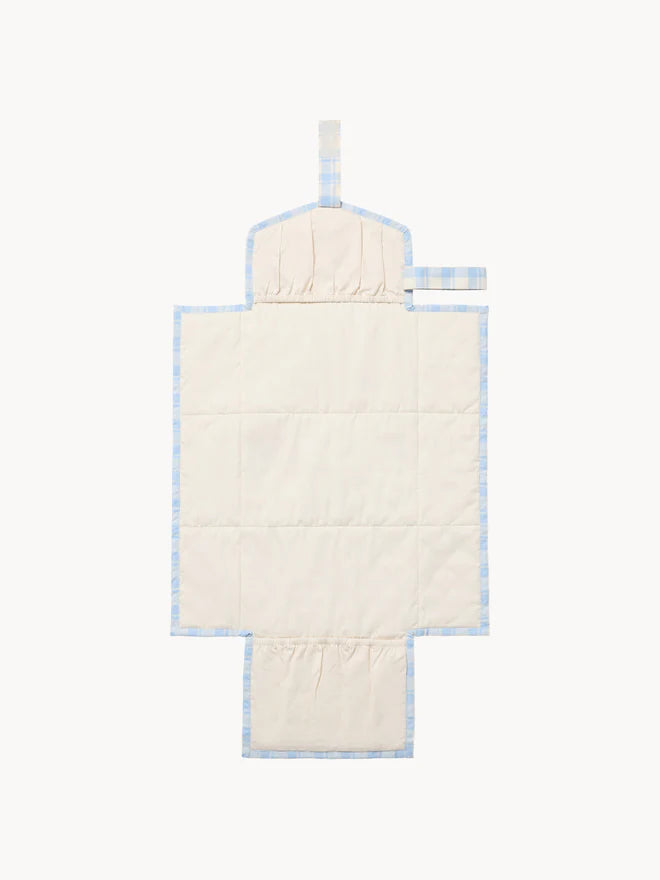 Wickelauflage - Changing Mat Quilted Viola - Bio-Baumwollsatin - Garbo&Friends