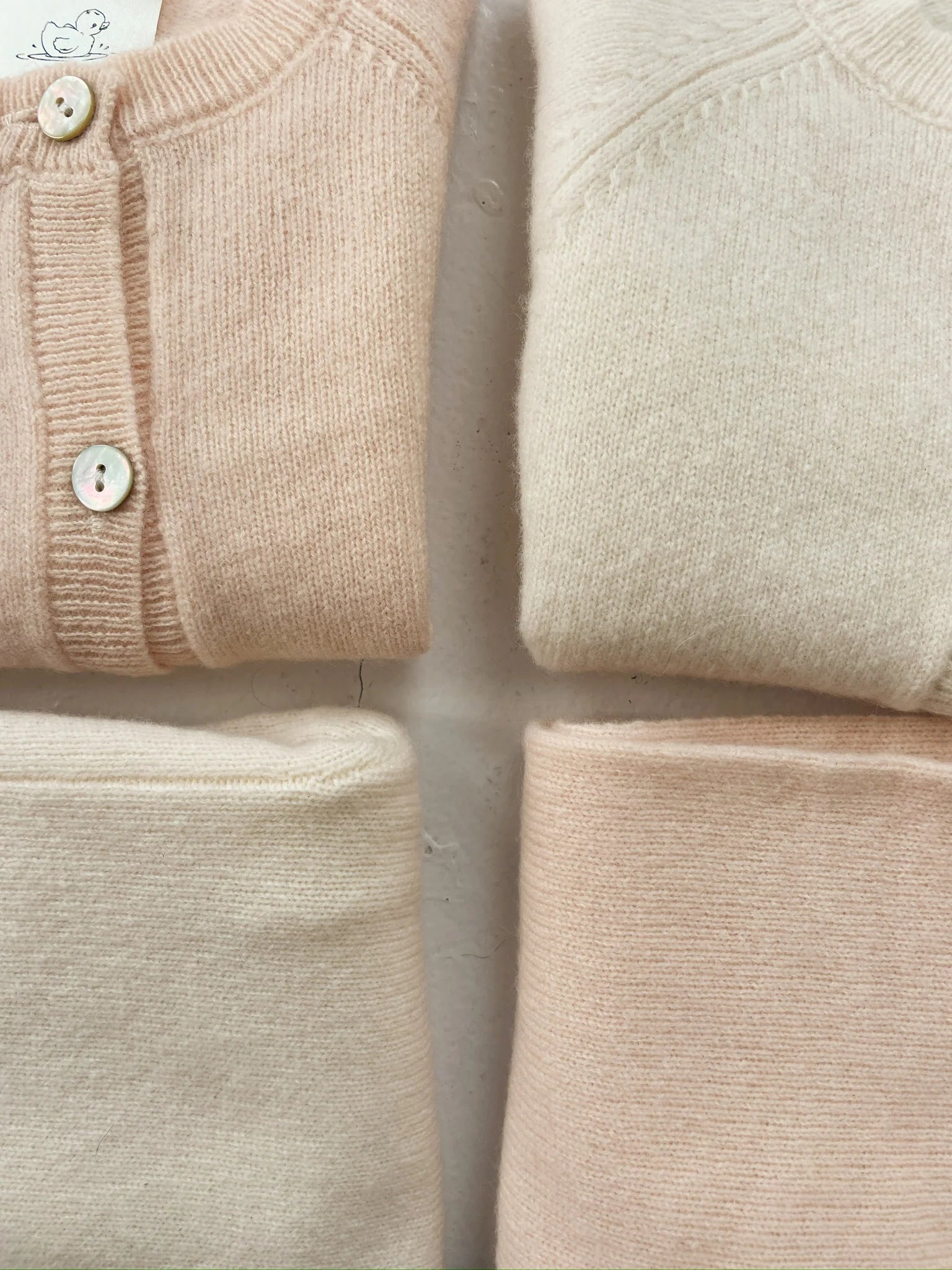 Savora Cardigan - Antique White - Babyweste aus Wolle - Wolle - Konges Sløjd