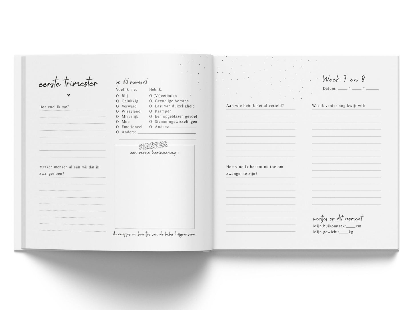 Baby Journal - My Pregnancy Journal - Linen Beige - Fyllbooks