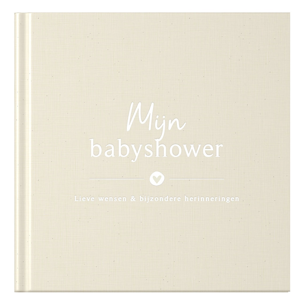 Baby invulboekje - Invulboek Mijn Babyshower - Linnen Beige - Fyllbooks - productfoto