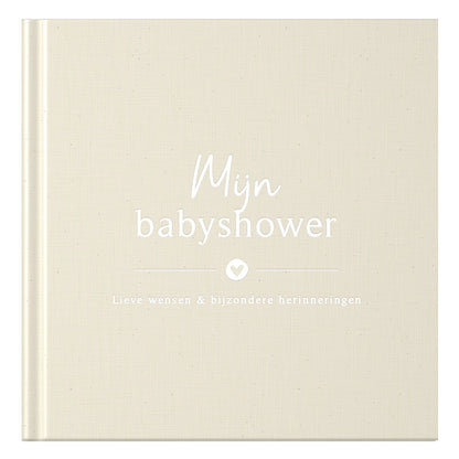 Baby fill-in book - My Baby Shower Fill-in Book - Linen Beige - Fyllbooks