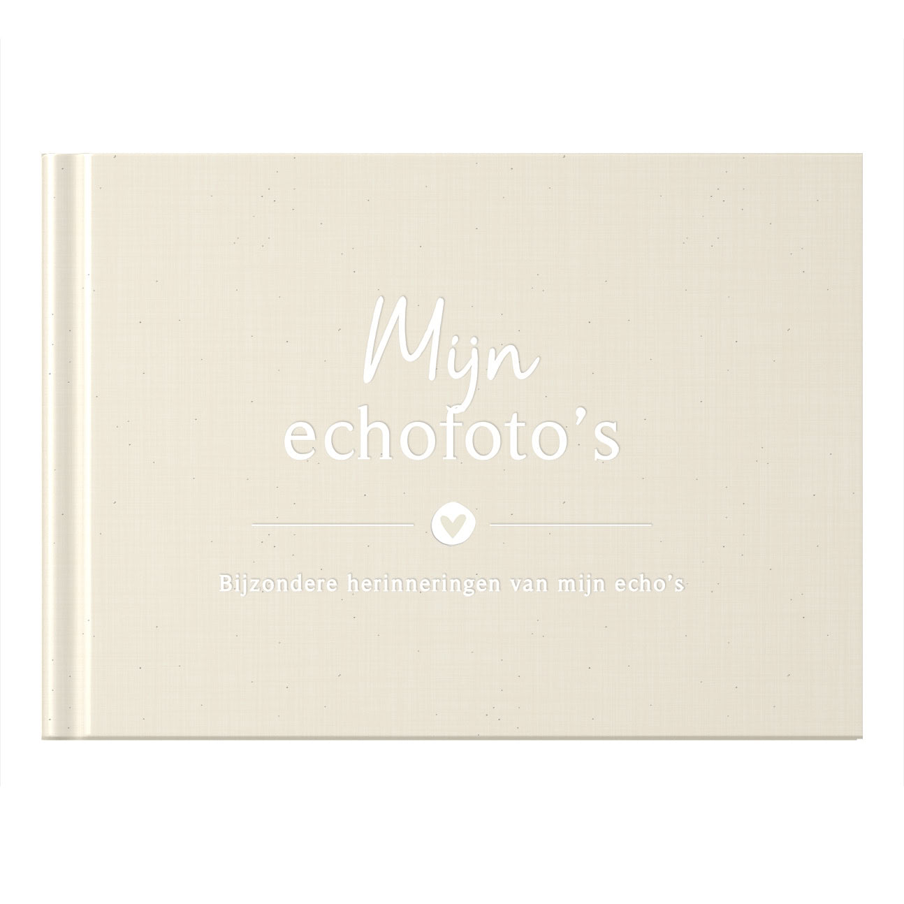 Baby invulboekje - Mijn echofoto´s – Linnen Beige - Fyllbooks