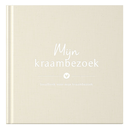 Baby invulboekje - Mijn kraambezoekboek - Linnen Beige - Fyllbooks