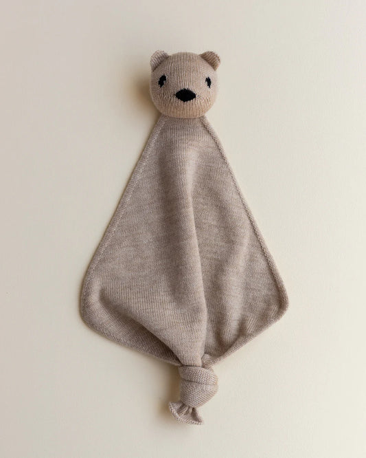 Knuffeldoekje Teddy Tokki - Merinowol - HVID