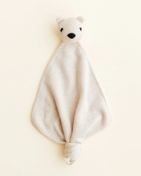Knuffeldoekje Teddy Tokki - Merinowol - HVID