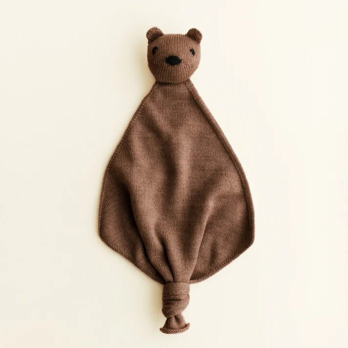 Knuffeldoekje Teddy Tokki - Merinowol - HVID