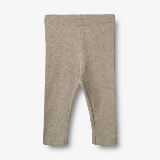 Jules Leggings - Organic Cotton - Gravel Melange - Wheat