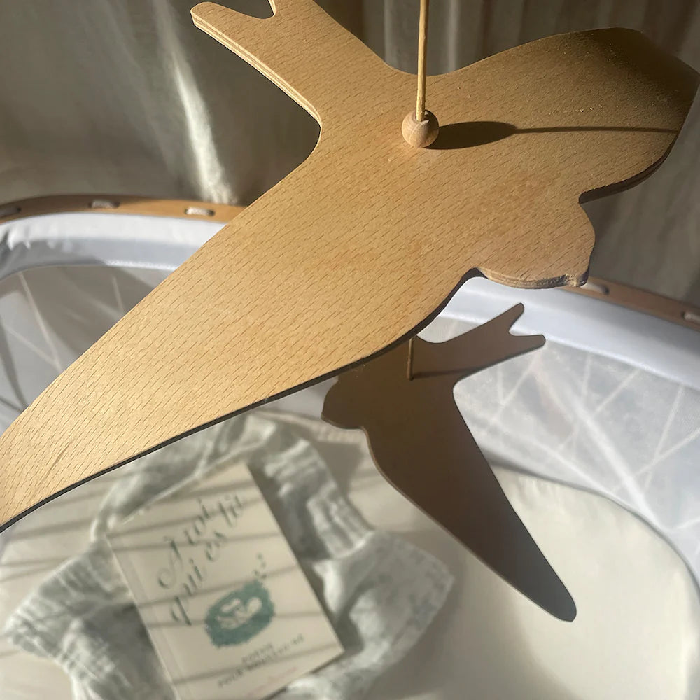 KANO Birds Mobile – Hölzernes Schwalben-Mobile – Charlie Crane