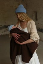 Merino lamswollen babydeken Kiki – 100% merino lamswol – HVID
