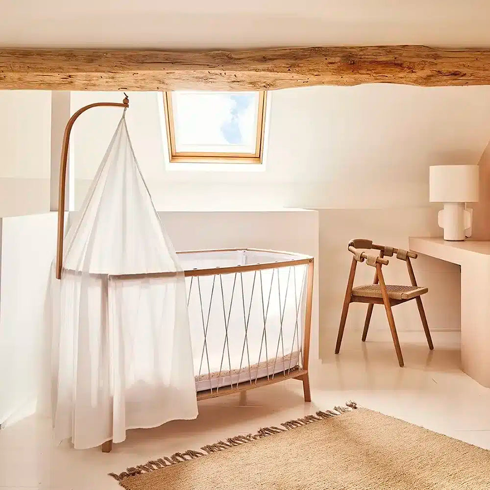 KANO Bed Arrow - Wooden Canopy Arch for KUMI Cradle & KIMI Bed - Beech Wood - Charlie Crane